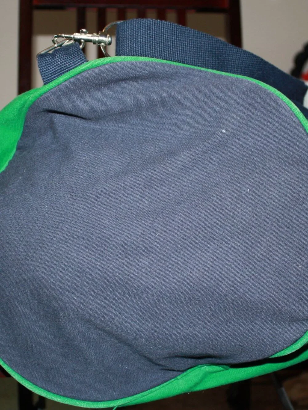 Tommy Hilfiger, Barrel Style gym tote. Green, red, white and blue